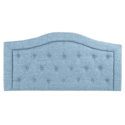 Табла за легло DKD Home Decor Син Дървен полиестер (167 x 8 x 132 cm) - Легла