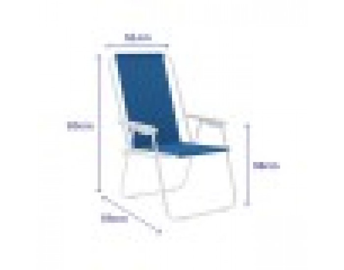 подплатен къмпинг стол Marbueno 59 x 83 x 51 cm подплатен къмпинг стол Marbueno 59 x 83 x 51 cm