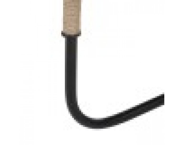 Помощна маса 40,5 x 40,5 x 66 cm Естествен Черен Дървен Желязо