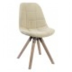 Трапезен стол DKD Home Decor полиестер Памук Дървен (47 x 55 x 85 cm) - Комплекти маси и столове