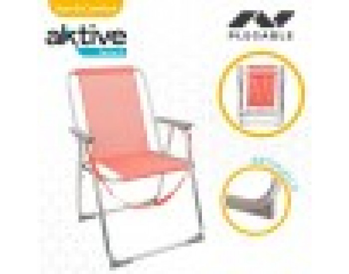 подплатен къмпинг стол Aktive Flamingo Корал 44 x 76 x 45 cm (4 броя) подплатен къмпинг стол Aktive Flamingo Корал 44 x 76 x 45 cm (4 броя)