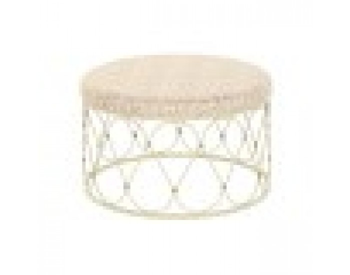 Помощна маса DKD Home Decor Метал Pатан (48 x 48 x 30 cm)