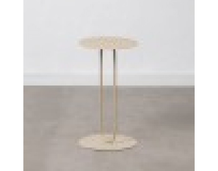 Помощна маса 30,5 x 30,5 x 53 cm Сметана Желязо