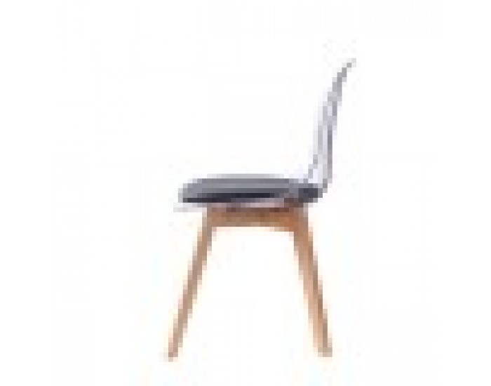 Трапезен стол DKD Home Decor Черен Многоцветен Естествен 30 x 40 cm 54 x 47 x 81 cm