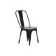 Трапезен стол Home ESPRIT Черен Тъмно сив Дървен Метал 48 x 55 x 92 cm Трапезен стол Home ESPRIT Черен Тъмно сив Дървен Метал 48 x 55 x 92 cm