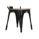 Трапезен стол Home ESPRIT Черен Тъмно сив Дървен Метал 48 x 55 x 92 cm Трапезен стол Home ESPRIT Черен Тъмно сив Дървен Метал 48 x 55 x 92 cm