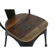 Трапезен стол Home ESPRIT Черен Тъмно сив Дървен Метал 48 x 55 x 92 cm Трапезен стол Home ESPRIT Черен Тъмно сив Дървен Метал 48 x 55 x 92 cm