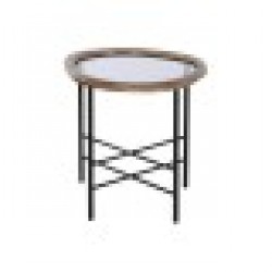 Маса за кафе Home ESPRIT Кафяв Черен Естествен Кристал Cмърч 61 x 50 x 53 cm - Комплекти маси и столове