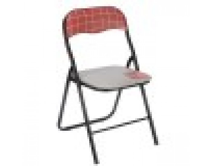 подплатен къмпинг стол Hand Made Кафяв Черен Сив PVC Метал 43 x 46 x 78 cm (6 броя)