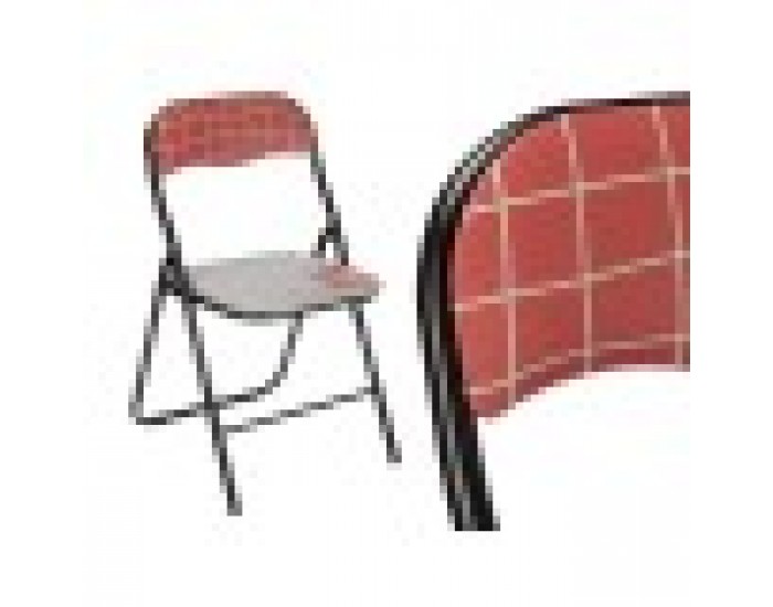 подплатен къмпинг стол Hand Made Кафяв Черен Сив PVC Метал 43 x 46 x 78 cm (6 броя)