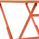 Комплект от маса с 2 стола DKD Home Decor, Корал, Метал, 3 броя