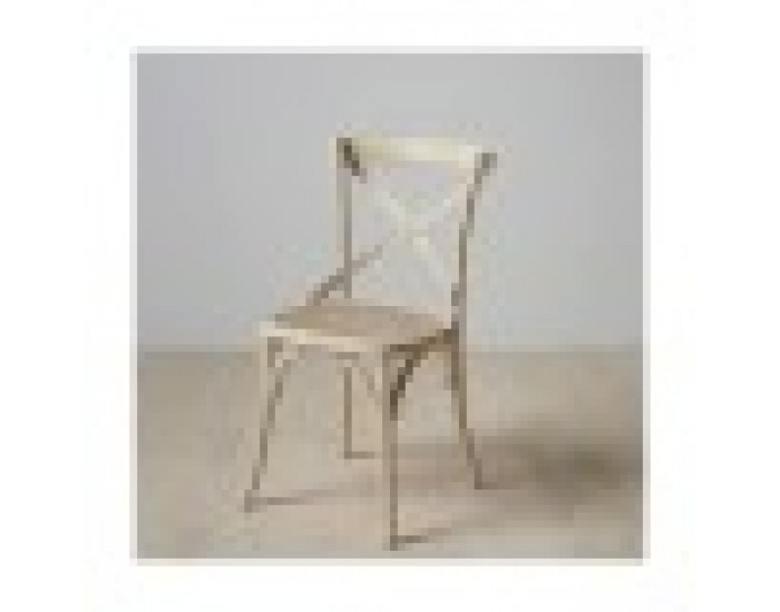 Трапезен стол 45 x 42 x 87 cm Дървен Бял Pатан Трапезен стол 45 x 42 x 87 cm Дървен Бял Pатан