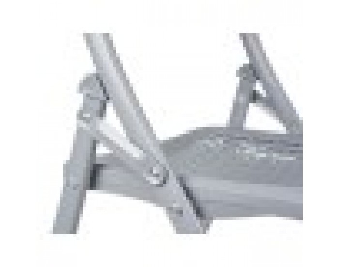 подплатен къмпинг стол GiftDecor ZJ-Y59GR Сив 59 x 50 x 82 cm 108 x 13,5 x 50 cm (4 броя)