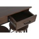 Комплект от маса с 2 стола DKD Home Decor Кафяв Черен Метал Дървен MDF 80 x 50 x 84 cm