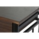 Комплект от маса с 2 стола DKD Home Decor Кафяв Черен Метал Дървен MDF 80 x 50 x 84 cm