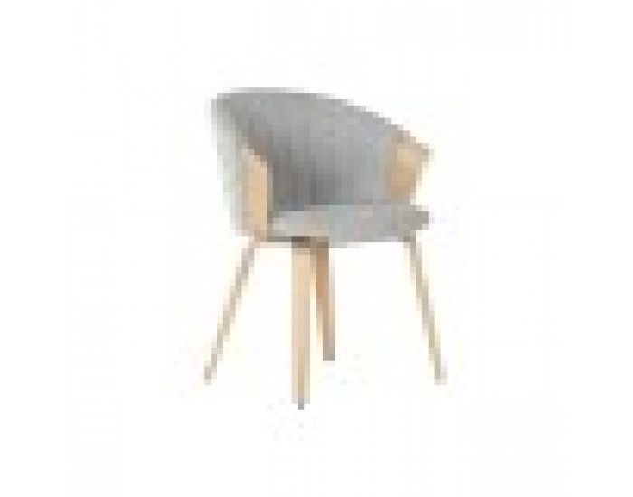 Трапезен стол Home ESPRIT Сив полиестер Дървен 60 x 57,5 x 79 cm Трапезен стол Home ESPRIT Сив полиестер Дървен 60 x 57,5 x 79 cm