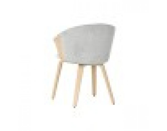 Трапезен стол Home ESPRIT Сив полиестер Дървен 60 x 57,5 x 79 cm Трапезен стол Home ESPRIT Сив полиестер Дървен 60 x 57,5 x 79 cm