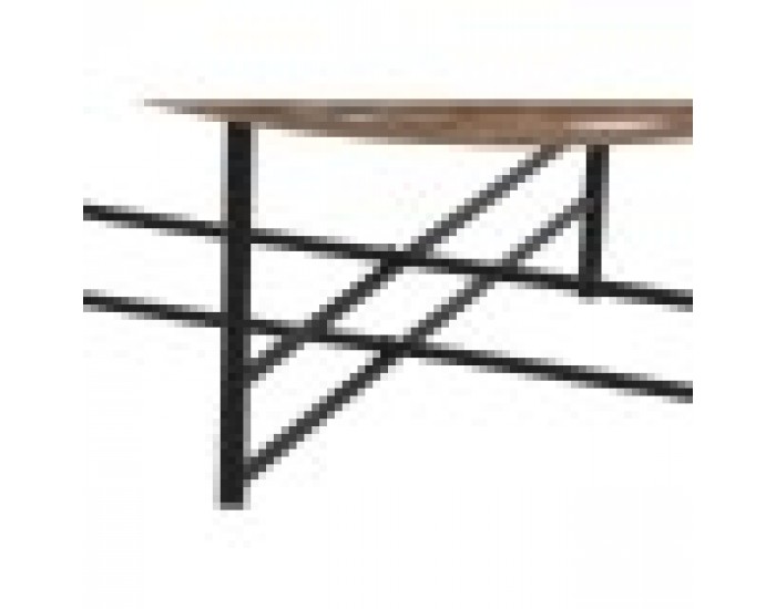 Маса за кафе Home ESPRIT Кафяв Черен Естествен Кристал Cмърч 76 x 81 x 38 cm