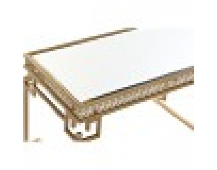 Маса за кафе DKD Home Decor Огледало Метал (85 x 44 x 48 cm)