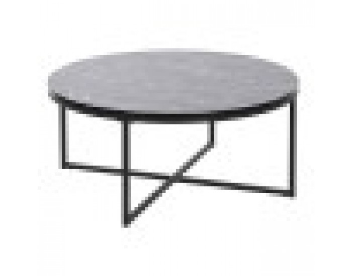 Маса за кафе DKD Home Decor Метал Дървен MDF 80 x 80 x 35 cm