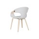Трапезен стол Home ESPRIT Сив полиестер Дървен 55,5 x 67,5 x 80,5 cm Трапезен стол Home ESPRIT Сив полиестер Дървен 55,5 x 67,5 x 80,5 cm