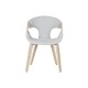 Трапезен стол Home ESPRIT Сив полиестер Дървен 55,5 x 67,5 x 80,5 cm Трапезен стол Home ESPRIT Сив полиестер Дървен 55,5 x 67,5 x 80,5 cm