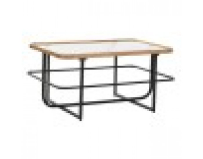 Маса за кафе DKD Home Decor, Кристал, Метал, 90 x 60 x 46 cm