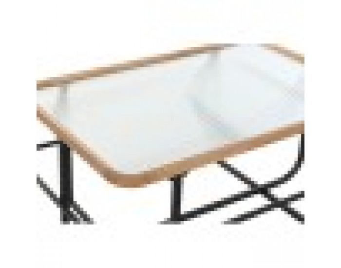 Маса за кафе DKD Home Decor, Кристал, Метал, 90 x 60 x 46 cm