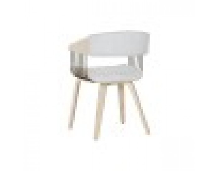 Трапезен стол Home ESPRIT Сив полиестер Дървен 51 x 55 x 76,5 cm