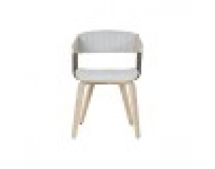 Трапезен стол Home ESPRIT Сив полиестер Дървен 51 x 55 x 76,5 cm