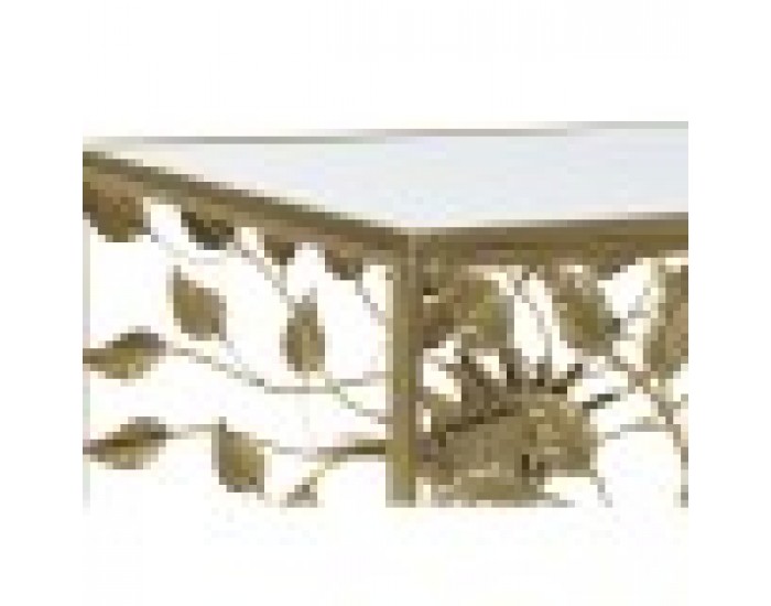 Маса за кафе DKD Home Decor Огледало, Метал, 110 x 60 x 46 cm