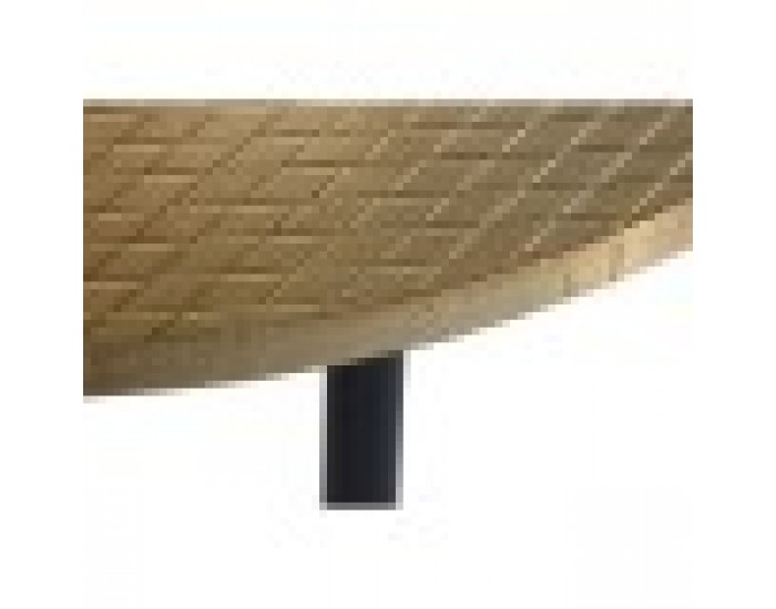 Помощна маса DKD Home Decor, Метал, Дървен Glamour, 85 x 85 x 45 cm