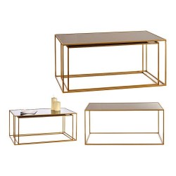 Комплект от 2 маси Черен Златен Кристал Метал (2 pcs) - Gift decor