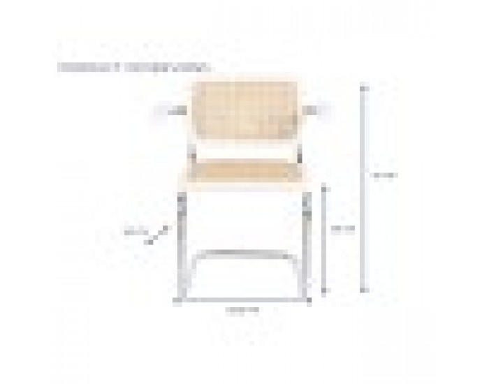 Подов стол DKD Home Decor Бял Сребрист Естествен 65,5 x 62 x 79 cm