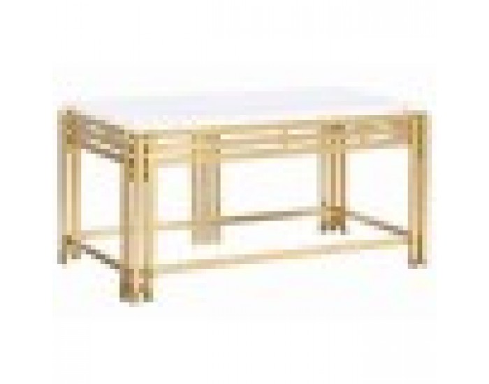 Маса за кафе DKD Home Decor Метал Алуминий Мрамор 80 x 40 x 40 cm