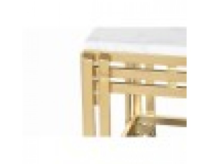 Маса за кафе DKD Home Decor Метал Алуминий Мрамор 80 x 40 x 40 cm