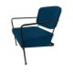 Фотьойл DKD Home Decor Син Метал 62 x 76 x 76 cm 55,5 x 72 x 71 cm - Комплекти маси и столове