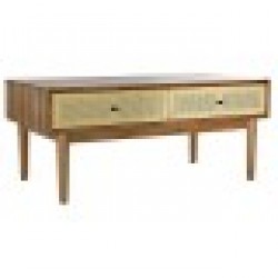 Маса за кафе DKD Home Decor, Ела, Pатан, 106 x 55 x 46 cm - Комплекти маси и столове