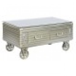 Маса за кафе Home ESPRIT Метал Кристал 100 x 52 x 46 cm - Комплекти маси и столове