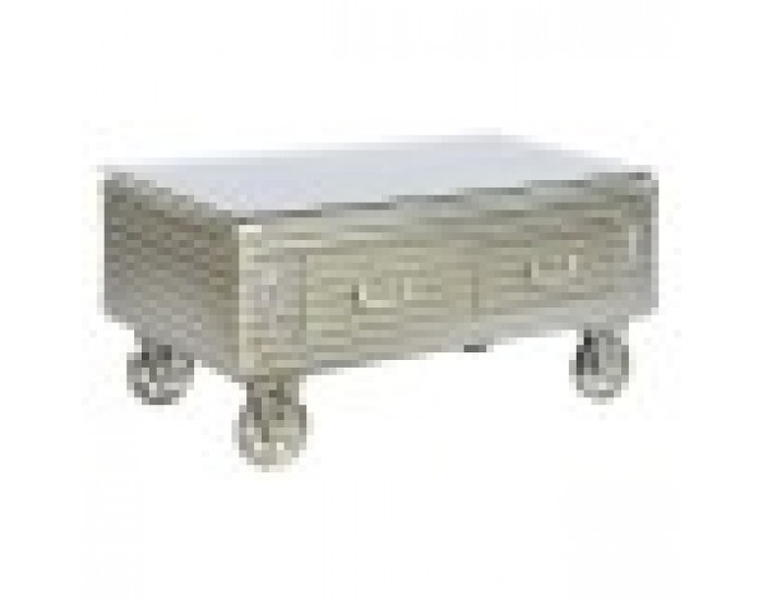 Маса за кафе Home ESPRIT Метал Кристал 100 x 52 x 46 cm Маса за кафе Home ESPRIT Метал Кристал 100 x 52 x 46 cm