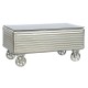 Маса за кафе Home ESPRIT Метал Кристал 100 x 52 x 46 cm Маса за кафе Home ESPRIT Метал Кристал 100 x 52 x 46 cm