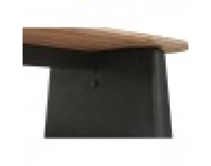 Маса за кафе Home ESPRIT Черен Естествен 120 x 60 x 32 cm