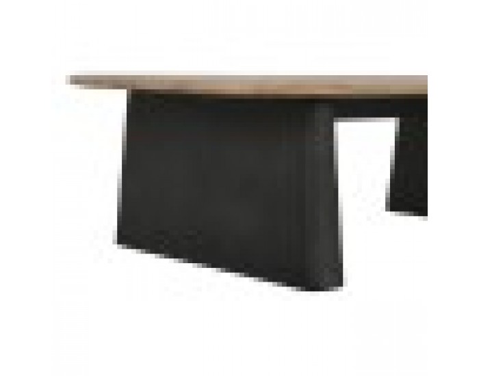 Маса за кафе Home ESPRIT Черен Естествен 120 x 60 x 32 cm