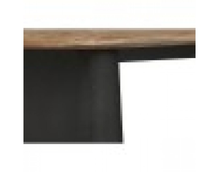 Маса за кафе Home ESPRIT Черен Естествен 120 x 60 x 32 cm