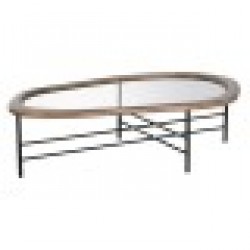 Маса за кафе Home ESPRIT Кафяв Черен Кристал Cмърч 120 x 69 x 33 cm - Комплекти маси и столове
