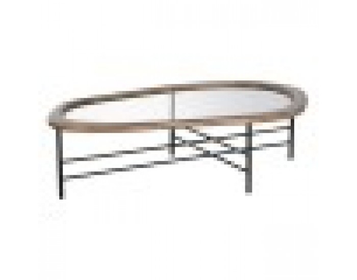 Маса за кафе Home ESPRIT Кафяв Черен Кристал Cмърч 120 x 69 x 33 cm