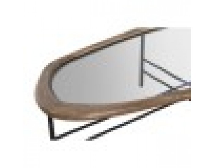 Маса за кафе Home ESPRIT Кафяв Черен Кристал Cмърч 120 x 69 x 33 cm