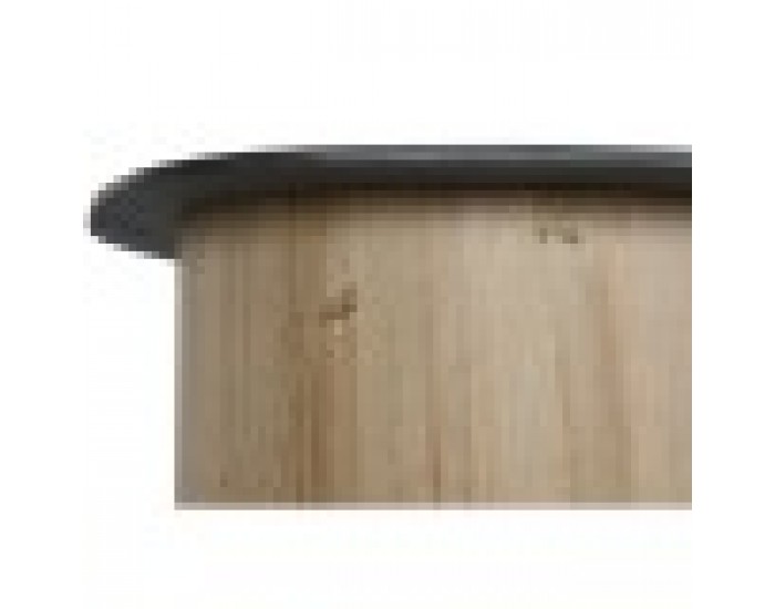 Маса за кафе Home ESPRIT Естествен Тъмно сив Ела 90 x 90 x 40 cm