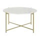 Маса за кафе DKD Home Decor 81 x 81 x 44 cm Мрамор Желязо Маса за кафе DKD Home Decor 81 x 81 x 44 cm Мрамор Желязо