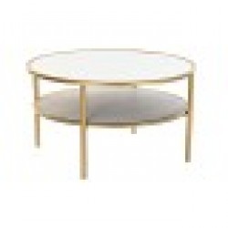 Помощна маса DKD Home Decor Огледало Метал Алуминий Glamour (87 x 87 x 48 cm) - Комплекти маси и столове